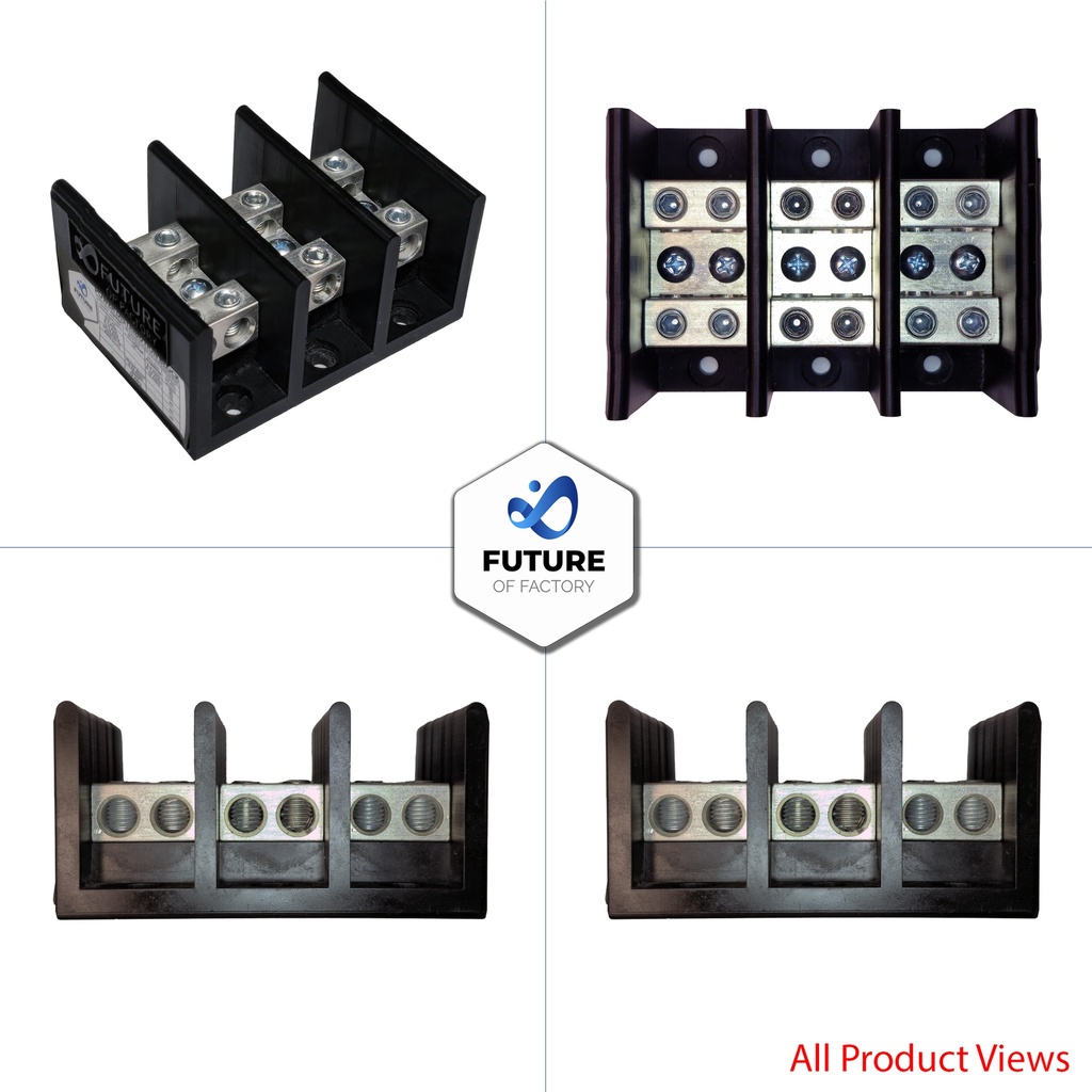 FOF-S2-NB-2-HEX-3 Three Phase Power Distribution / Terminal Block