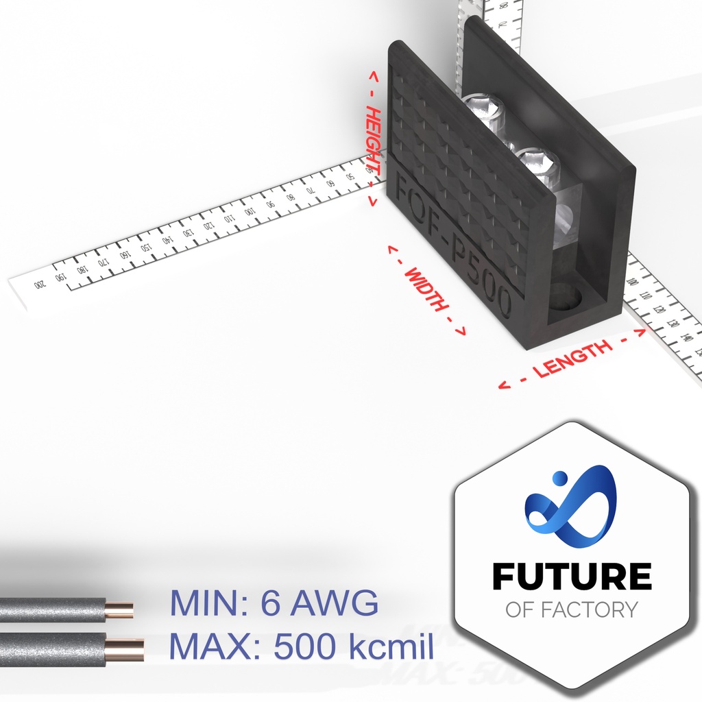 FOF-P500-1 Single Phase Power Distribution / Terminal Block